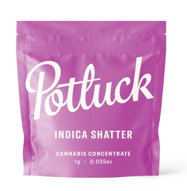 Potluck - Indica Shatter - cannabis Concentrate | West Coast Cannabis Canada