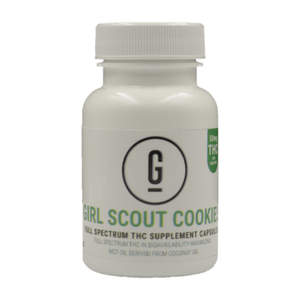 GRASS – THC Capsules – Girl Scout Cookies – 50mg | West Coast Cannabis Canada