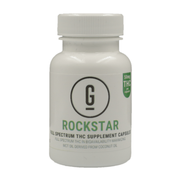 GRASS – THC Capsules – Rockstar – 50mg | West Coast Cannabis Canada