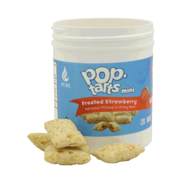 Pop Tarts Mini’s – THC Infused Frosted Strawberry Bites – 400mg | West Coast Cannabis Canada
