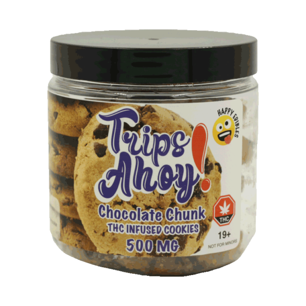 Trips Ahoy – Chocolate Chunk THC Infused Cookies – 500mg | West Coast Cannabis Canada