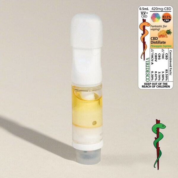 Viridesco – CBD Vape Cart – Pineapple Express 0.5ml | West Coast Cannabis Canada