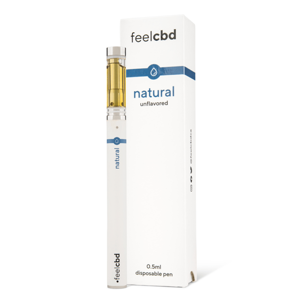 FeelCBD – Natural – Disposable CBD Vape Pen 0.5ml | West Coast Cannabis Canada