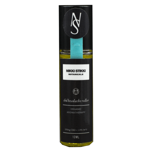 Nikki Stikki Botanicals – Organic Aromatherapy – CBD Headache Roller 100mg CBD | West Coast Cannabis Canada