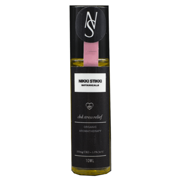 Nikki Stikki Botanicals – Organic Aromatherapy – CBD Stress Relief Roller 100mg CBD | West Coast Cannabis Canada