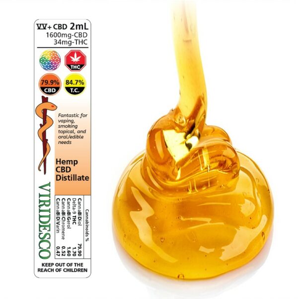 Viridesco – CBD Distillate – 2ml | West Coast Cannabis Canada
