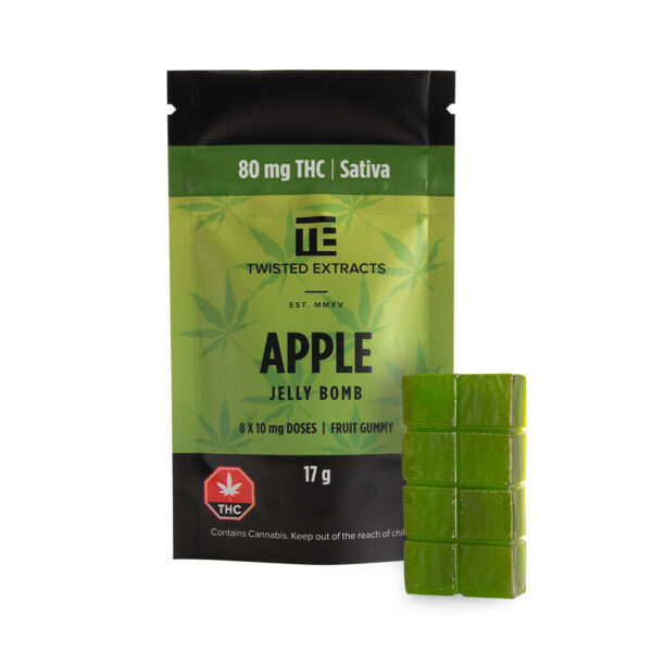 Twisted Extracts – Apple Jelly Bomb – Sativa – 80mg THC | West Coast Cannabis Canada