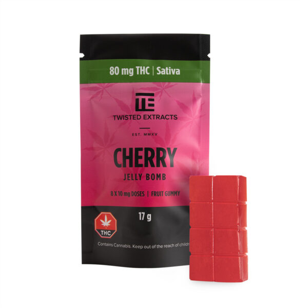 Twisted Extracts – Cherry Jelly Bomb – Sativa – 80mg THC | West Coast Cannabis Canada