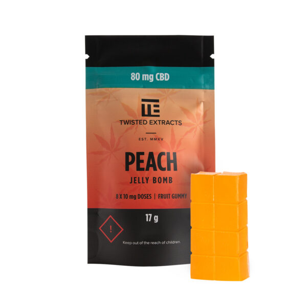 Twisted Extracts – Peach Jelly Bombs – CBD | West Coast Cannabis Canada