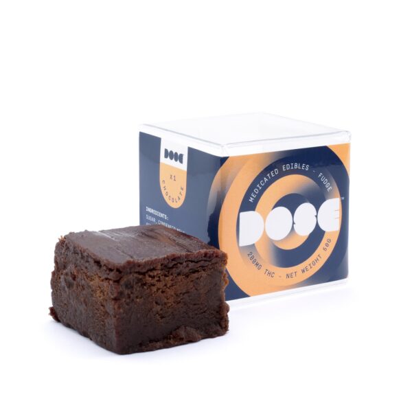 Dose Edibles – Chocolate Fudge – 200mg THC | West Coast Cannabis Canada