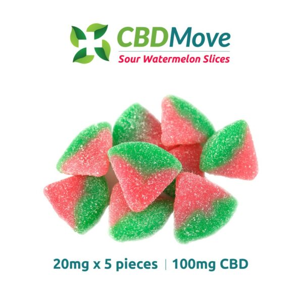 CBD Move – CBD Gummies – Watermelon – 100mg CBD | West Coast Cannabis Canada