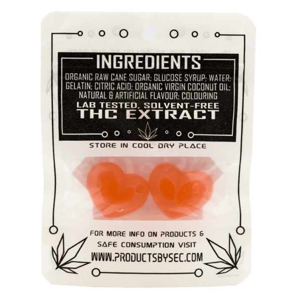 SEC – Hearts- 50mg THC | West Coast Cannabis Canada