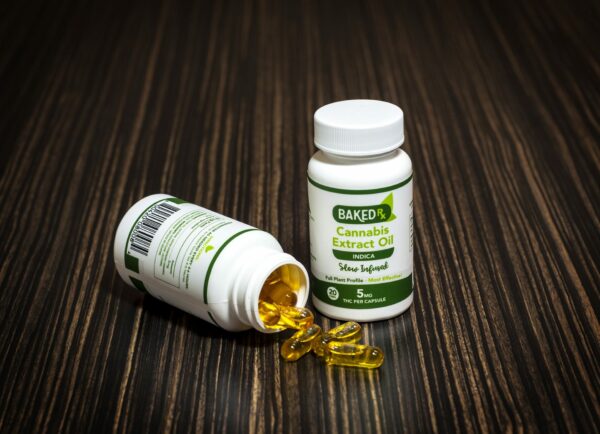 Baked Edibles -Indica Cannoil Capsules 5mg | West Coast Cannabis Canada
