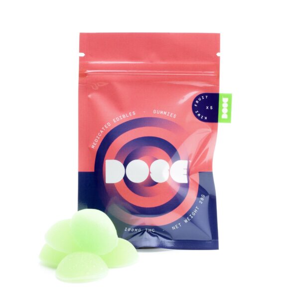 Dose Edibles Gummies – Kiwi Fruit | West Coast Cannabis Canada
