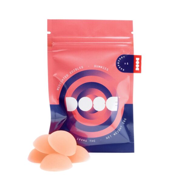 Dose Edibles Gummies – Raspberry | West Coast Cannabis Canada