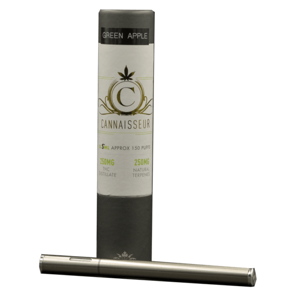 Cannaisseur – Disposable THC Distillate Pen – Green Apple 0.5ml | West Coast Cannabis Canada