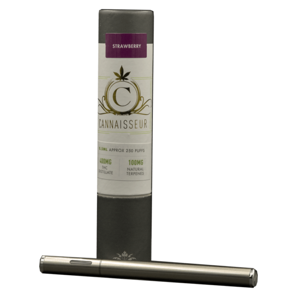 Cannaisseur – Disposable THC Distillate Pen – Strawberry 0.3ml | West Coast Cannabis Canada