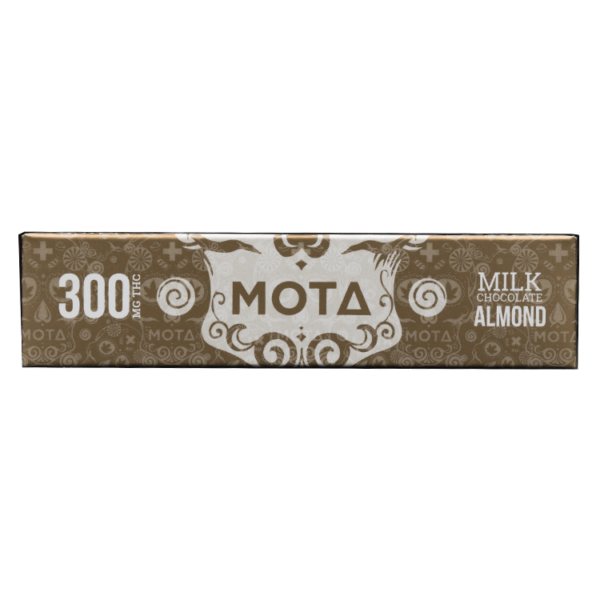 MOTA Edibles – Milk Chocolate Almond Bar – 300mg THC | West Coast Cannabis Canada