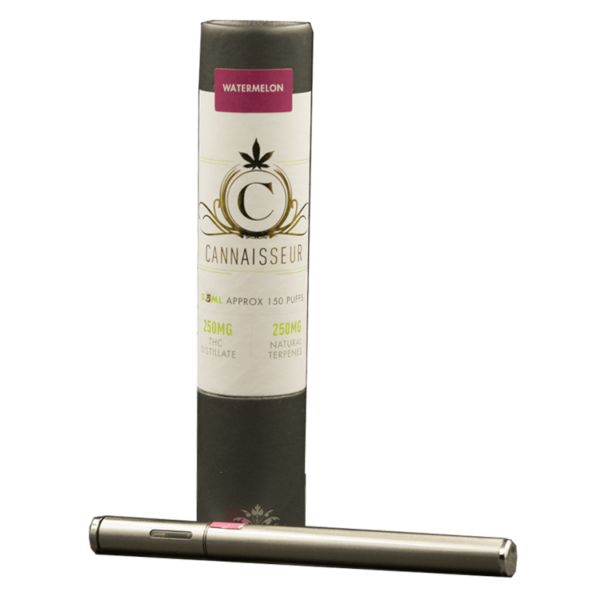 Cannaisseur – Disposable THC Distillate Pen – Watermelon 0.3ml | West Coast Cannabis Canada