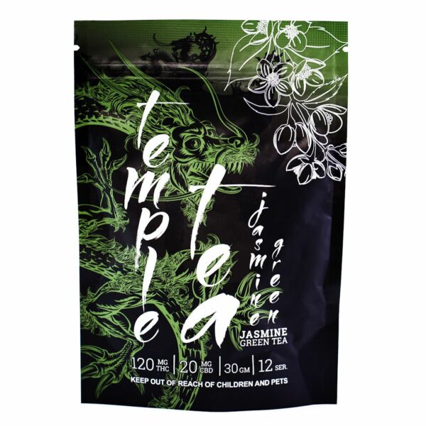 Temple Tea – Jasmine Green Tea – 120mg THC | West Coast Cannabis Canada