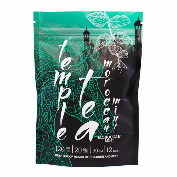 Temple Tea – Moroccan Mint – 120mg THC | West Coast Cannabis Canada