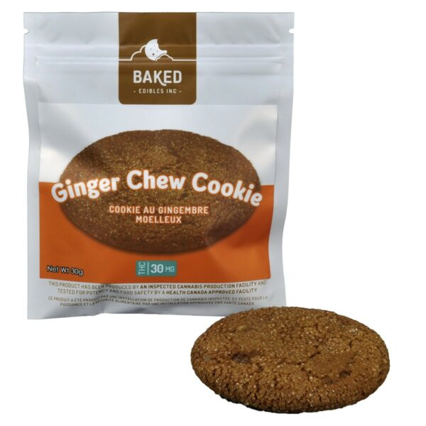 Baked Edibles – Cookie – Ginger Chew 30mg THC | West Coast Cannabis Canada