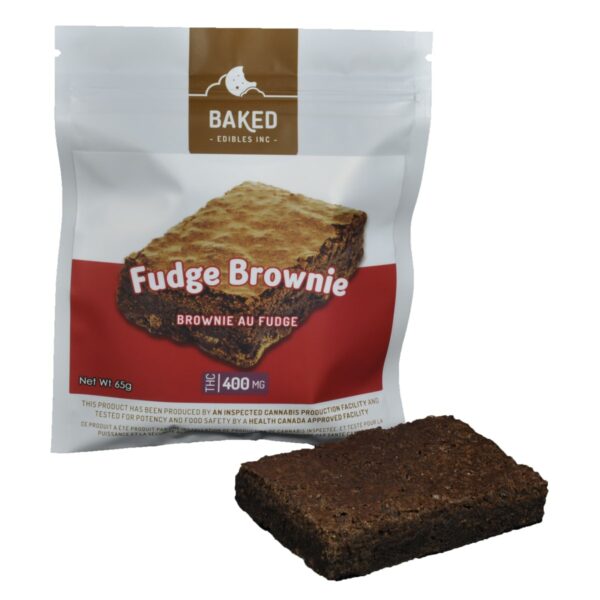 Baked Edibles – Fudge Brownie 400mg THC | West Coast Cannabis Canada