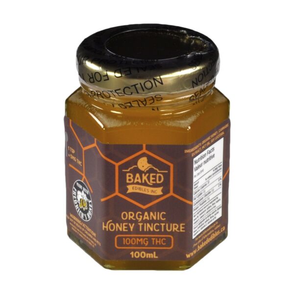 Baked Edibles – Organic Honey Tincture 100mg THC | West Coast Cannabis Canada