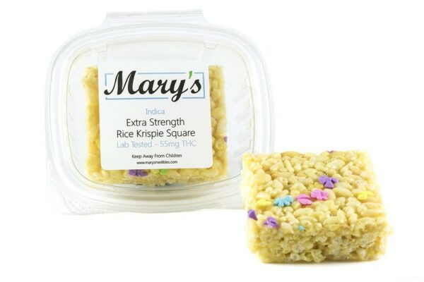 Mary’s Medibles – Extra Strength Rice Krispie Square – 55mg THC (Indica) | West Coast Cannabis Canada