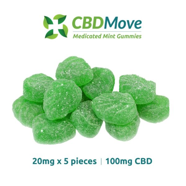 CBD Move – CBD Gummies – Mint Leaves – 100mg | West Coast Cannabis Canada