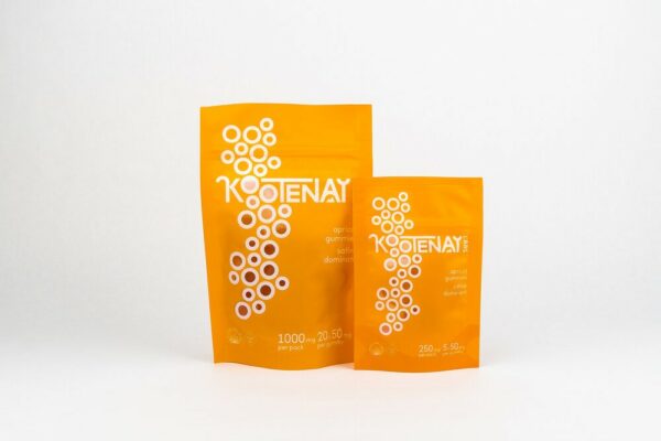 Kootenay Labs – Sativa Gummies – Apricot – 250mg THC | West Coast Cannabis Canada
