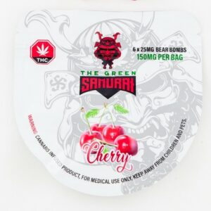 The Green Samurai – Cherry Gummies – 150mg | West Coast Cannabis Canada