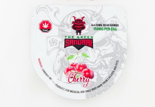 The Green Samurai – Cherry Gummies – 150mg | West Coast Cannabis Canada