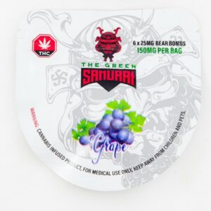 The Green Samurai – Grape Gummies – 150mg | West Coast Cannabis Canada