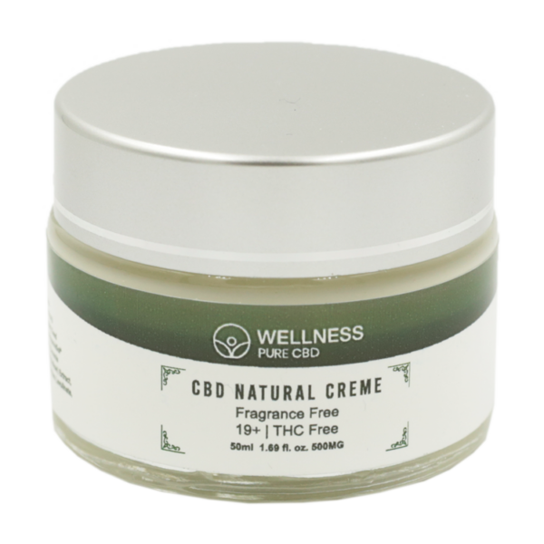 Wellness Pure CBD – Natural Creme – 500mg | West Coast Cannabis Canada