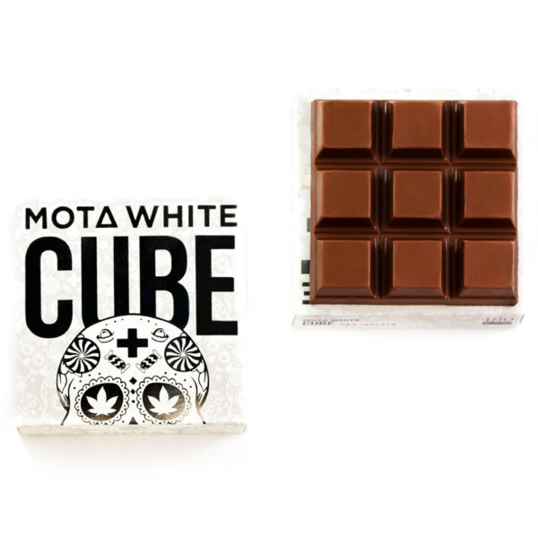 MOTA White Cube – 180mg CBD Milk Chocolate Cube | West Coast Cannabis Canada