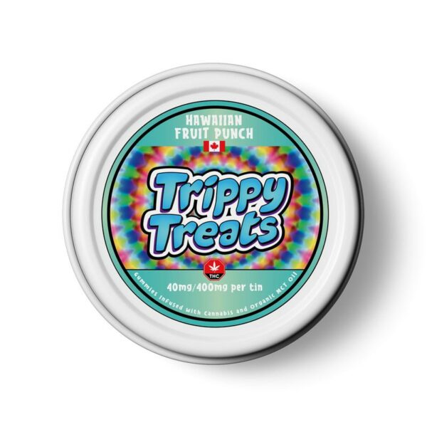 Trippy Treats – Hawaiian Fruit Punch Gummies – 400mg THC | West Coast Cannabis Canada