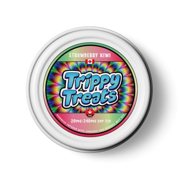 Trippy Treats – Strawberry Kiwi Gummies – 240mg THC | West Coast Cannabis Canada