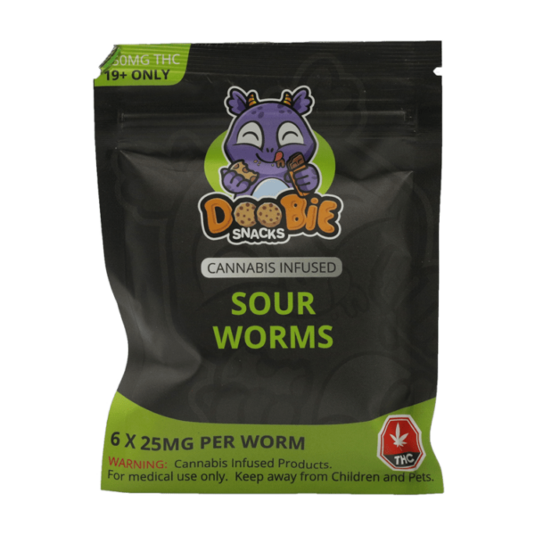 Doobie Snacks – CBD Sour Gummy Bears – 150mg CBD | West Coast Cannabis Canada