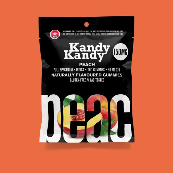 Kandy Kandy – Peach Gummies | West Coast Cannabis Canada