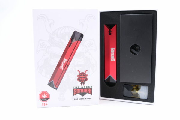 The Green Samurai – LED Vape Kit – 1ml THC | West Coast Cannabis Canada