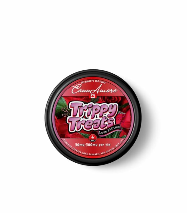 Trippy Treats – Strawberry Guava – CannAmore Love Edition – 500mg THC | West Coast Cannabis Canada