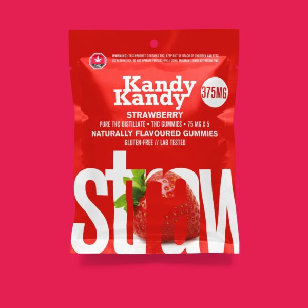 Kandy Kandy – Strawberry Gummies | West Coast Cannabis Canada