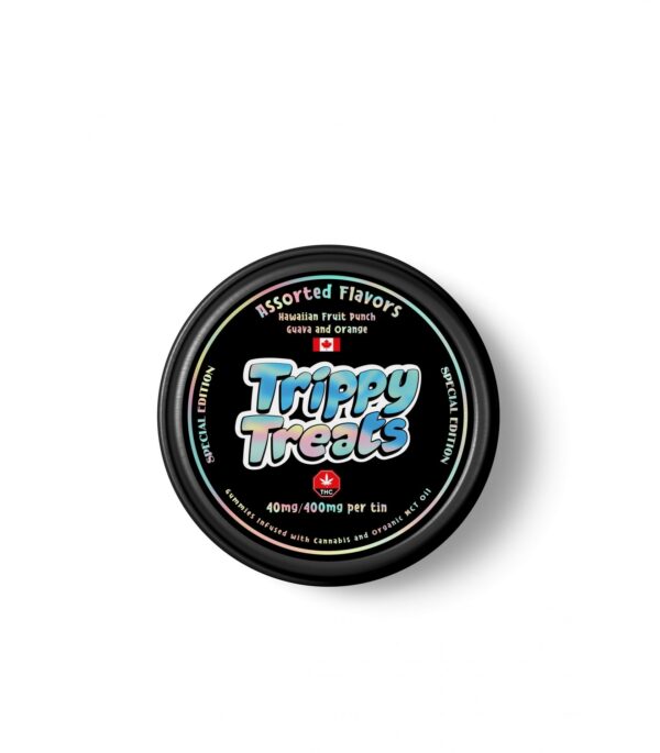 Trippy Treats – Assorted Flavour Gummies – 400mg THC | West Coast Cannabis Canada