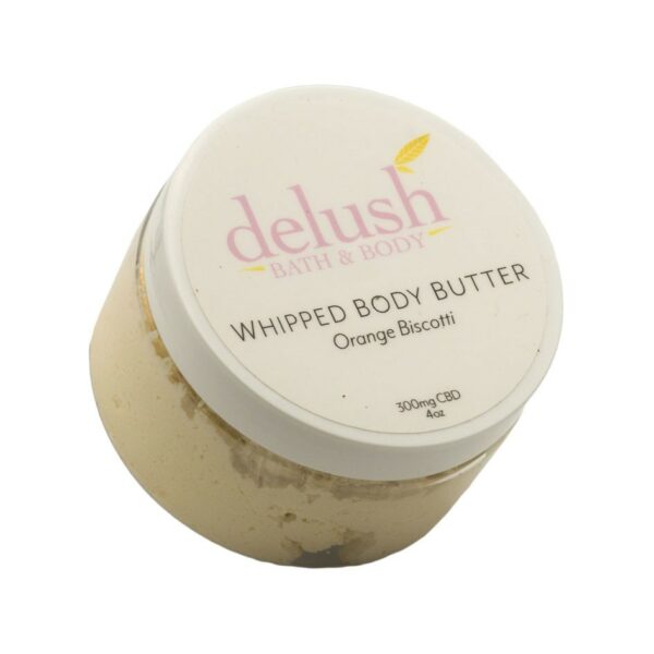 Delush Bath and Body – Whipped Body Butter – Orange Dreamsicle 300mg CBD | West Coast Cannabis Canada