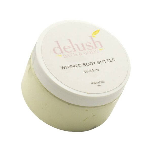 Delush Bath and Body – Whipped Body Butter – Vain Jane 300mg CBD | West Coast Cannabis Canada
