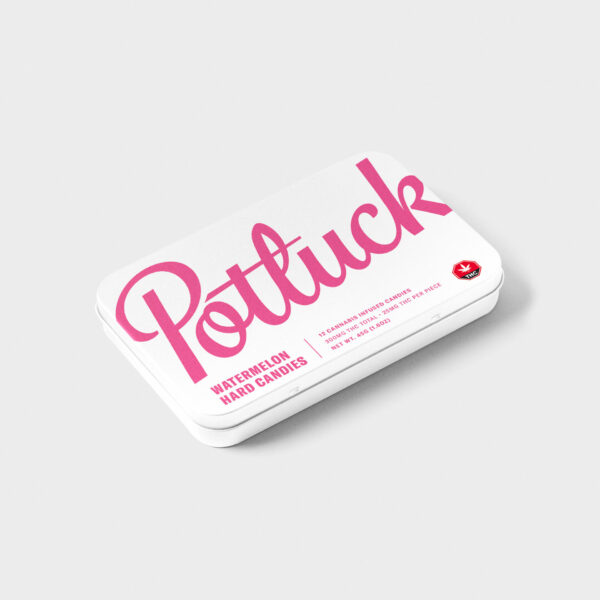 Potluck – Hard Candy – Watermelon – 300mg THC | West Coast Cannabis Canada