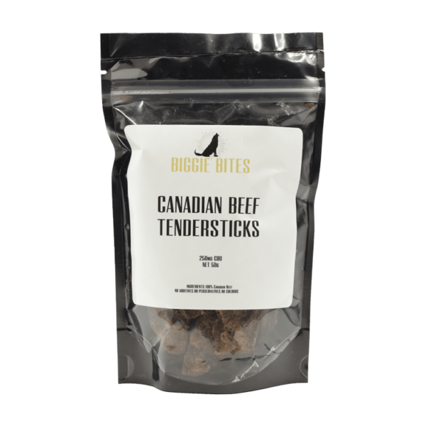 Biggie Bites – Canadian Beef Tendersticks – 250mg CBD | West Coast Cannabis Canada