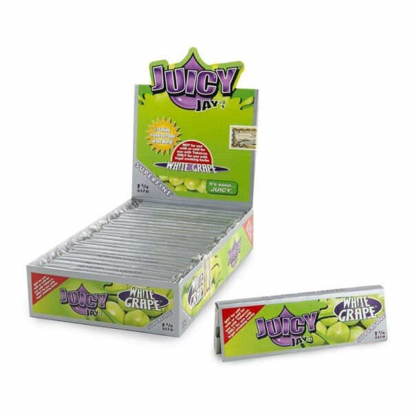 Juicy Jay’s – Hemp Papers (1.25 inch) – White Grape | West Coast Cannabis Canada