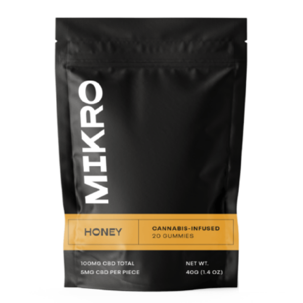 Mikro – CBD Gummies – 100mg CBD – Honey | West Coast Cannabis Canada